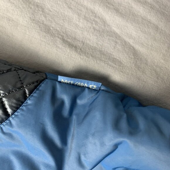 Post Card Ski Jacket Women's Size 6 Blue and silver Full Zip Puffer - Picture 10 of 16